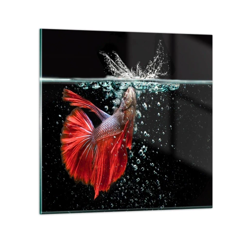 Schilderen op glas - Je hebt drie wensen - 70x70 cm