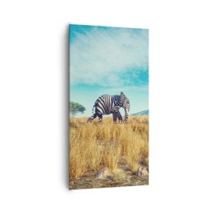 Schilderen op canvas - Grijs is niet meer in de mode - 65x120 cm