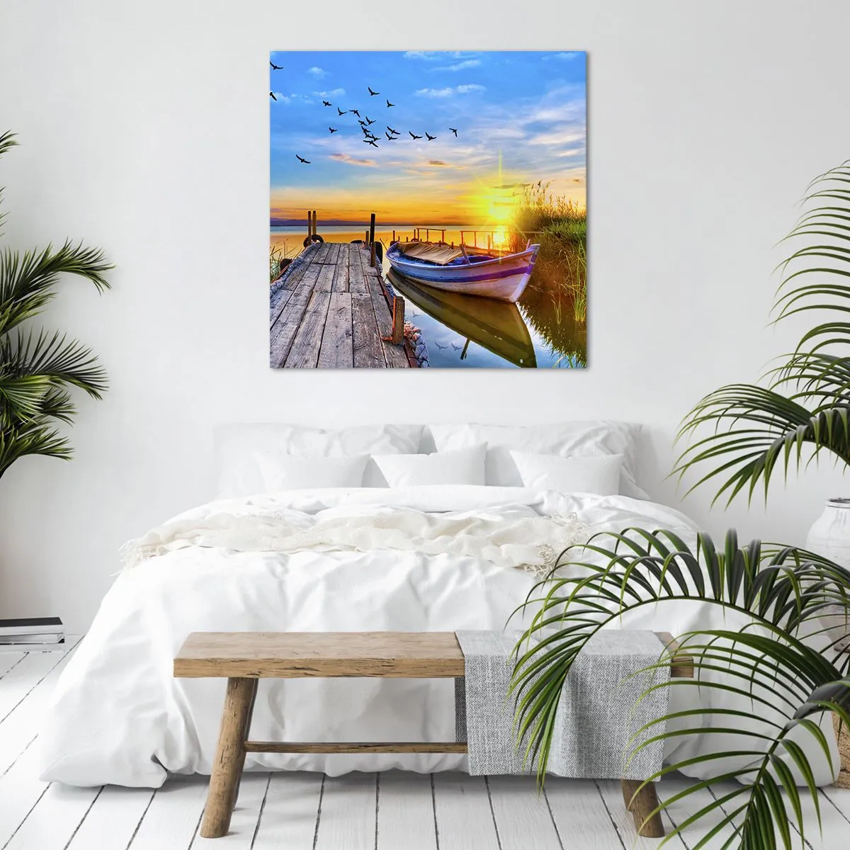 Schilderen op canvas - Ik zie je morgen - 30x30 cm