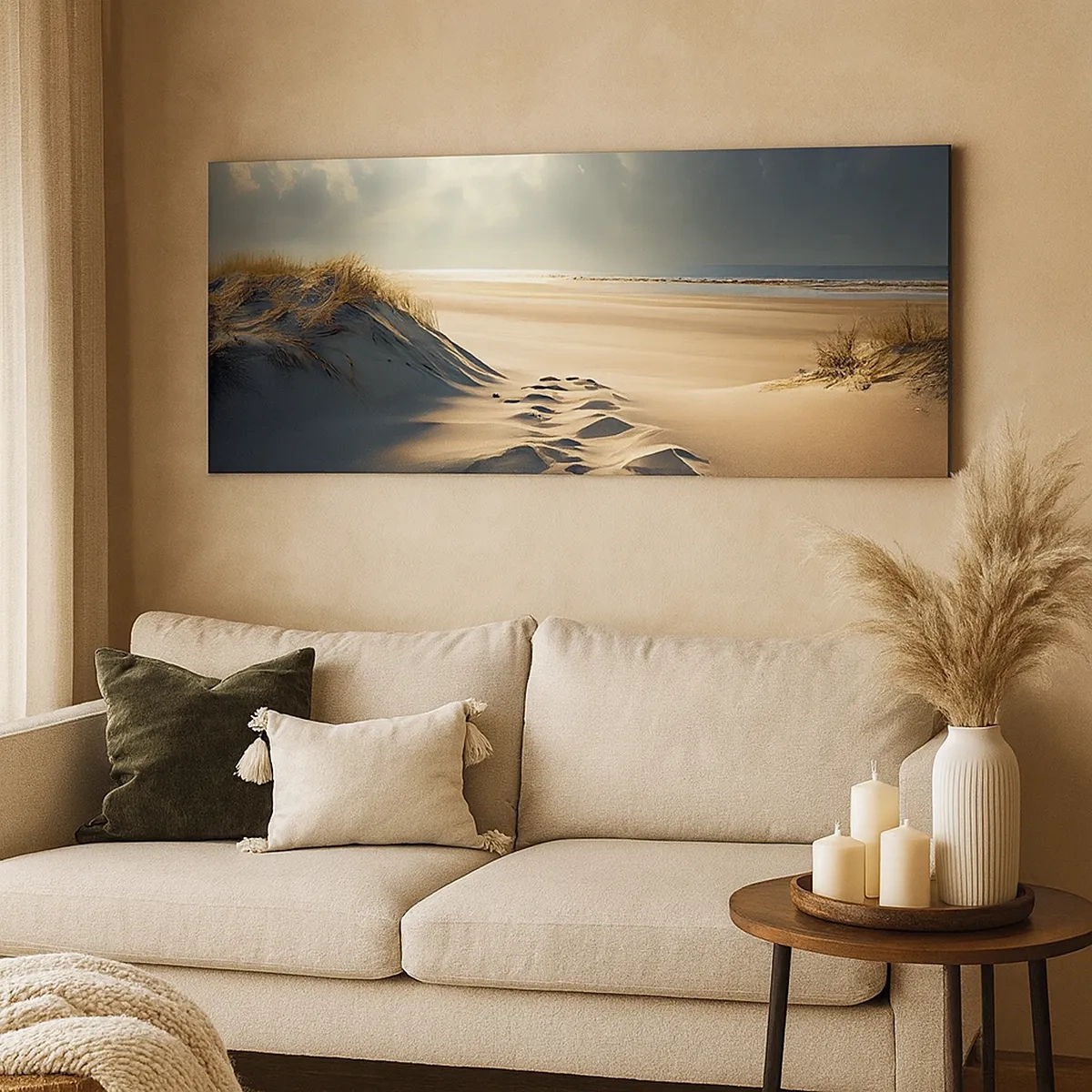 Schilderen op canvas - Een rustgevend landschap - 30x30 cm