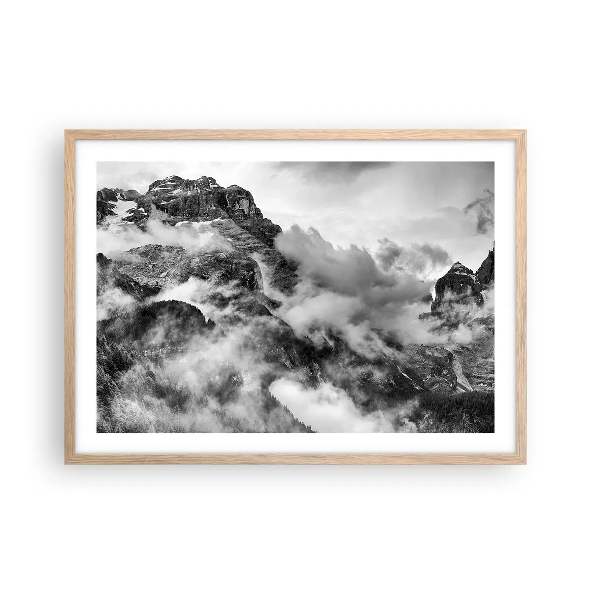 Een poster in een licht eiken lijst - Mooi en wreed - 70x50 cm