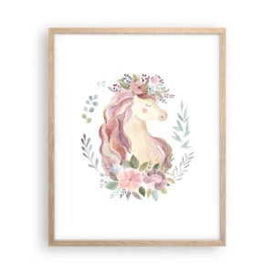 Een poster in een licht eiken lijst - Een uitnodiging in de wereld van sprookjes - 40x50 cm