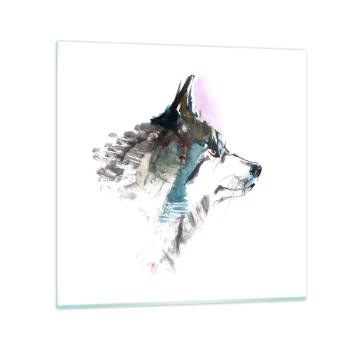 Schilderen op glas - Als we het over de duivel hebben - 70x70 cm