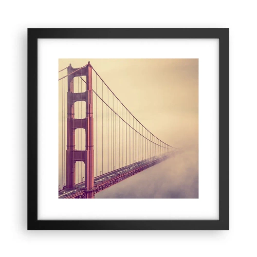 Poster in een zwarte lijst - Tussen hemel en aarde - 30x30 cm