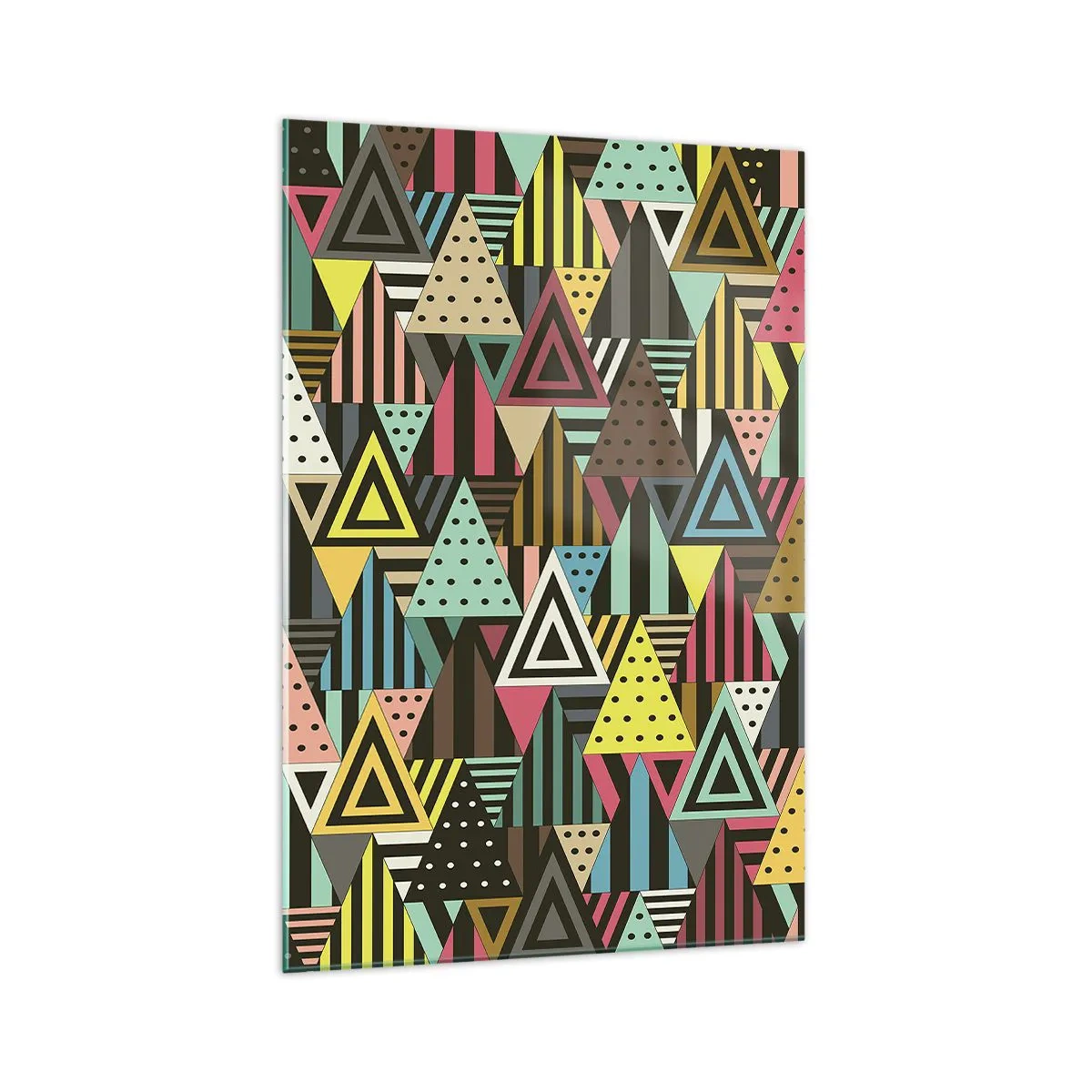 Schilderen op glas - In ritme op drie - 70x100 cm