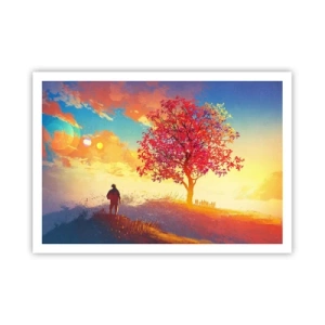 Poster - Pelgrim bij de bestemming - 100x70 cm