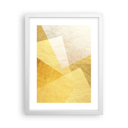 Poster in een witte lijst - Geometrie weer - 30x40 cm