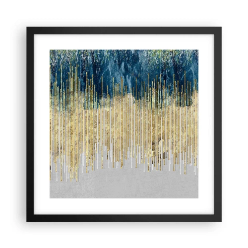 Poster in een zwarte lijst - Vergulde grens - 40x40 cm