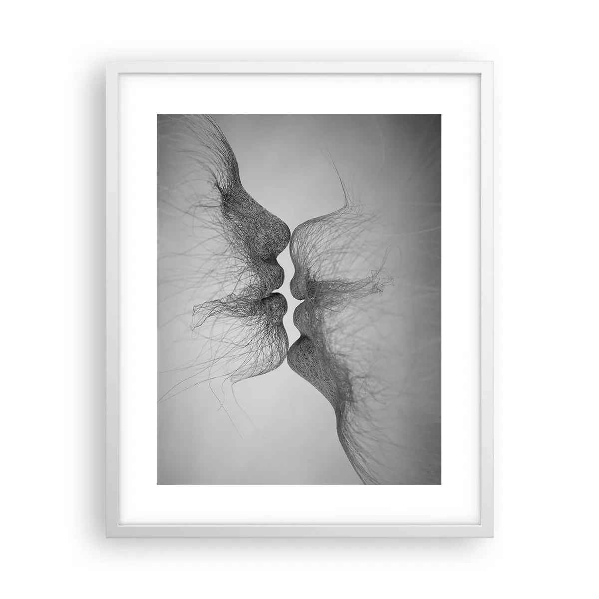 Poster in een witte lijst - Kus van de wind - 40x50 cm