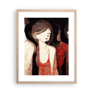 Een poster in een licht eiken lijst - Madonna's van duisternis - 40x50 cm