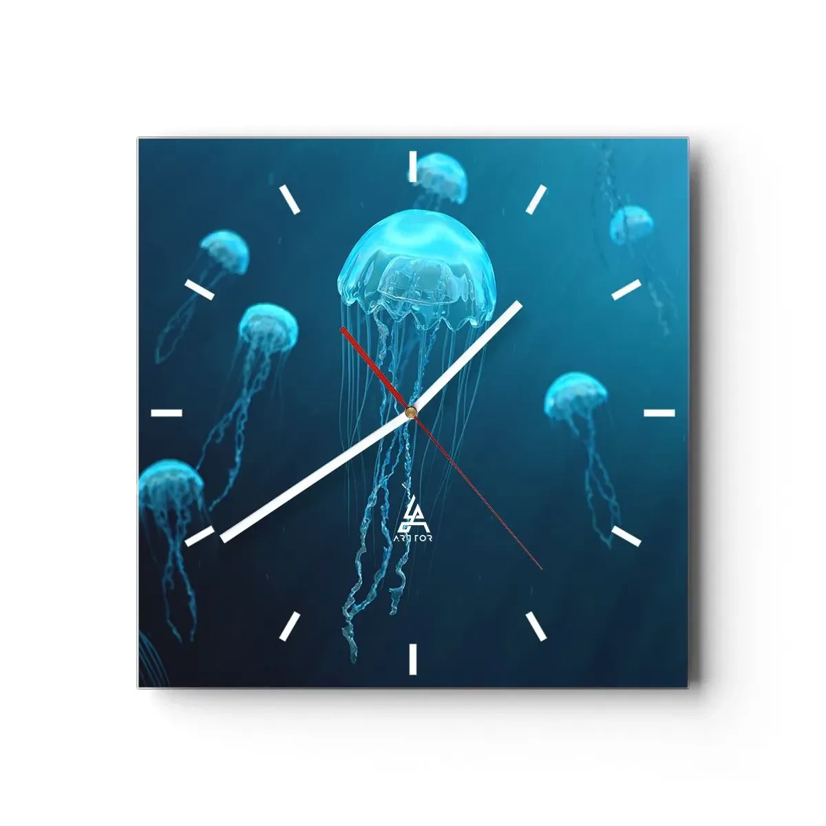 Wandklok - Klok - Oceaandans - 40x40 cm