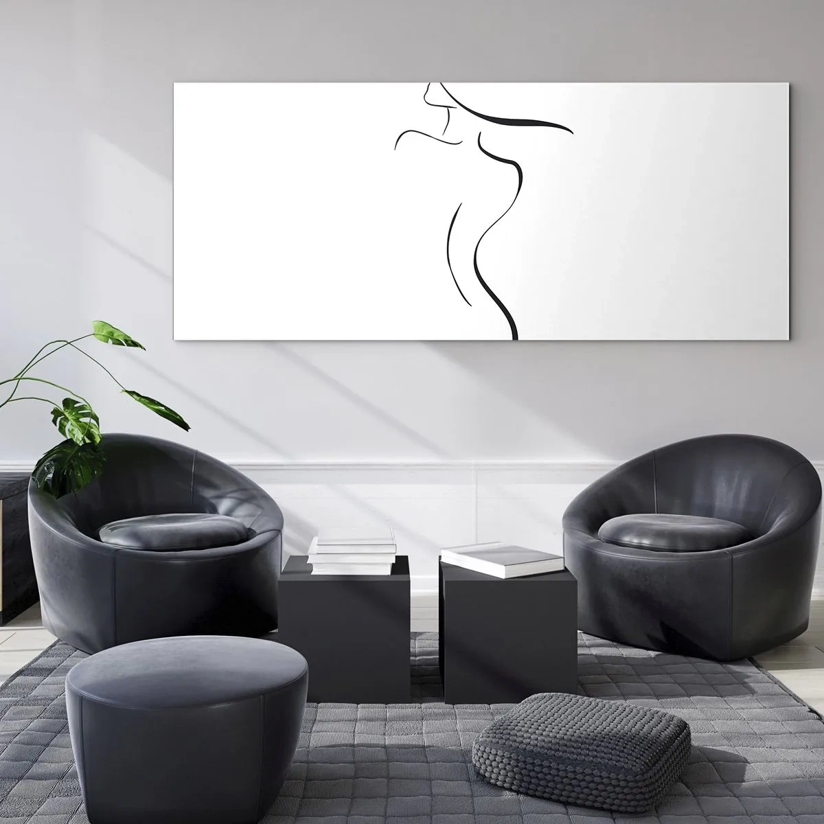 Schilderen op glas - Ongrijpbaar als een golf - 120x50 cm