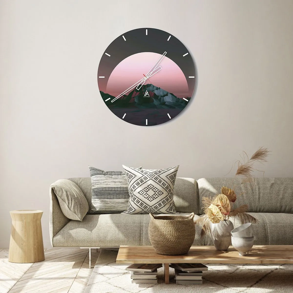 Wandklok - Klok - In een naburig sterrenstelsel - 40x40 cm