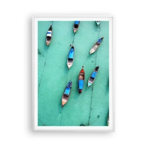 Poster in een witte lijst - In blijde verwachting - 70x100 cm