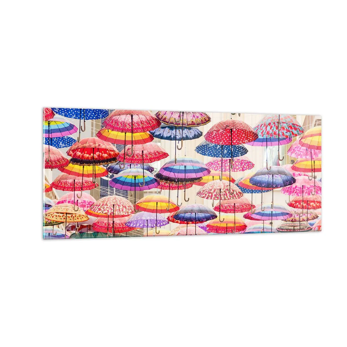 Schilderen op glas - Stadsweide - 100x40 cm
