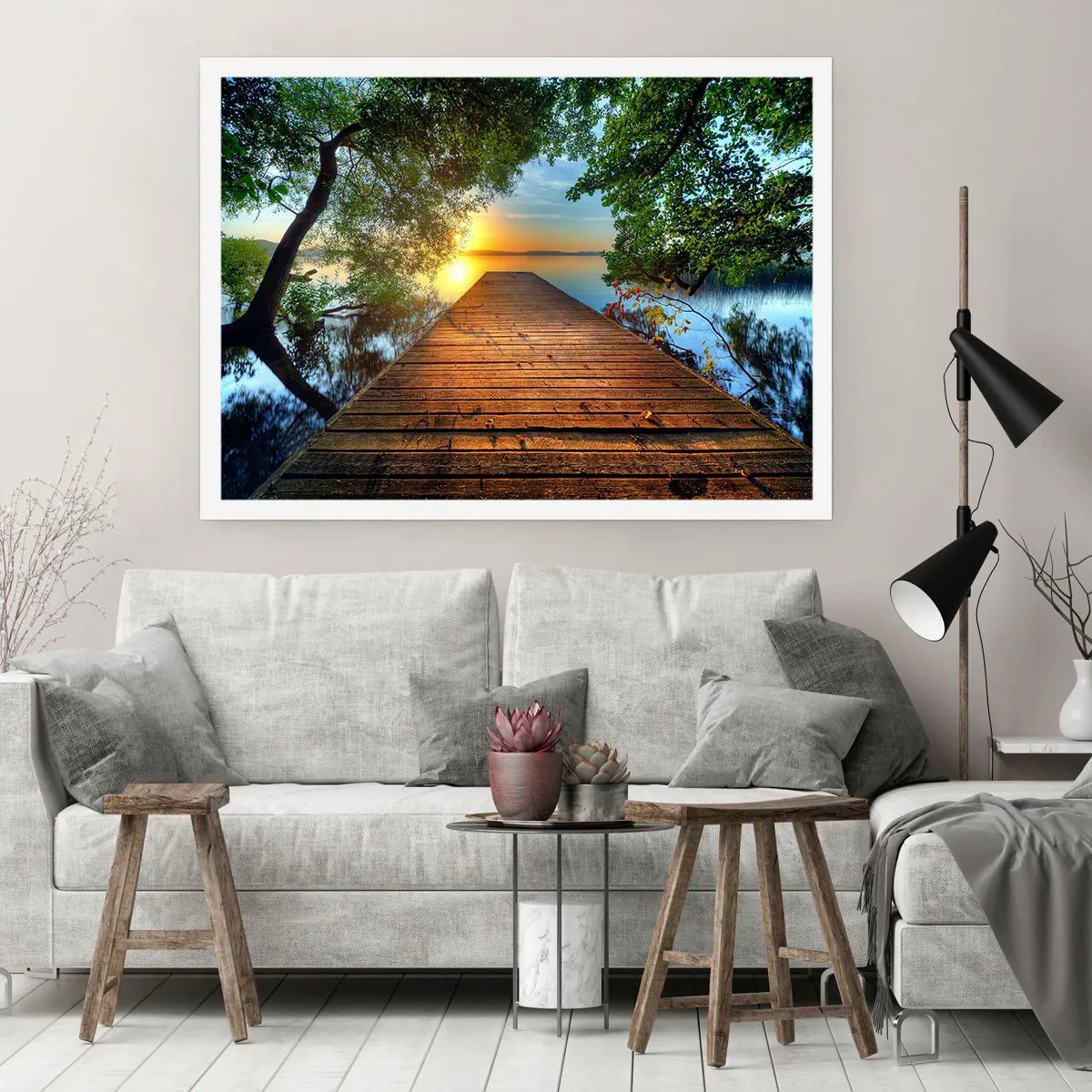 Poster - Neem de tijd, ga zitten - 50x40 cm