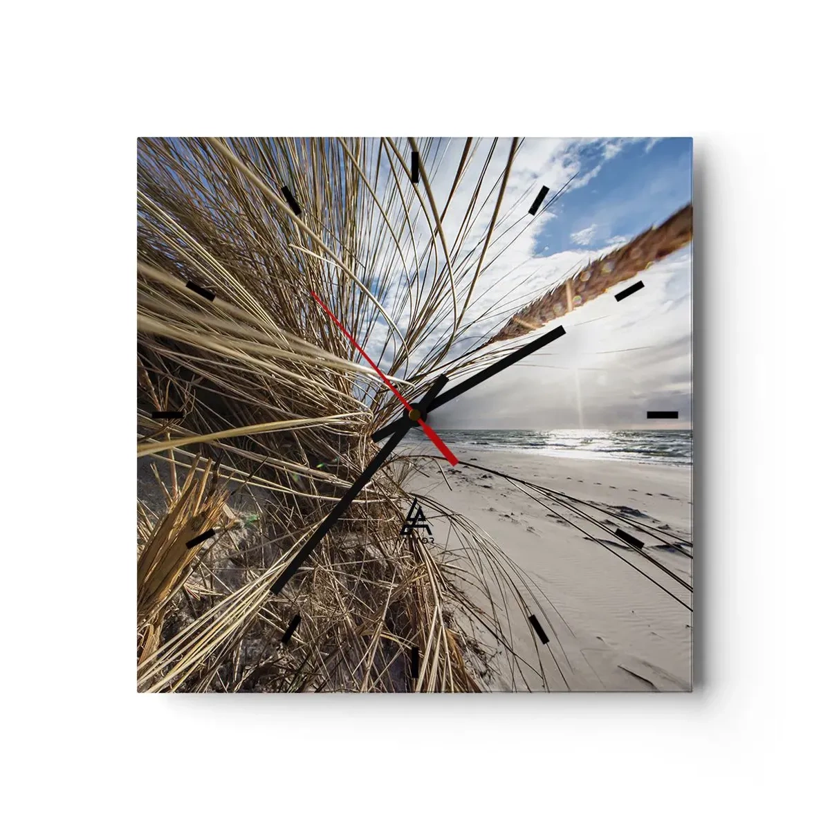 Wandklok - Klok - Een ontmoeting van de elementen - 40x40 cm