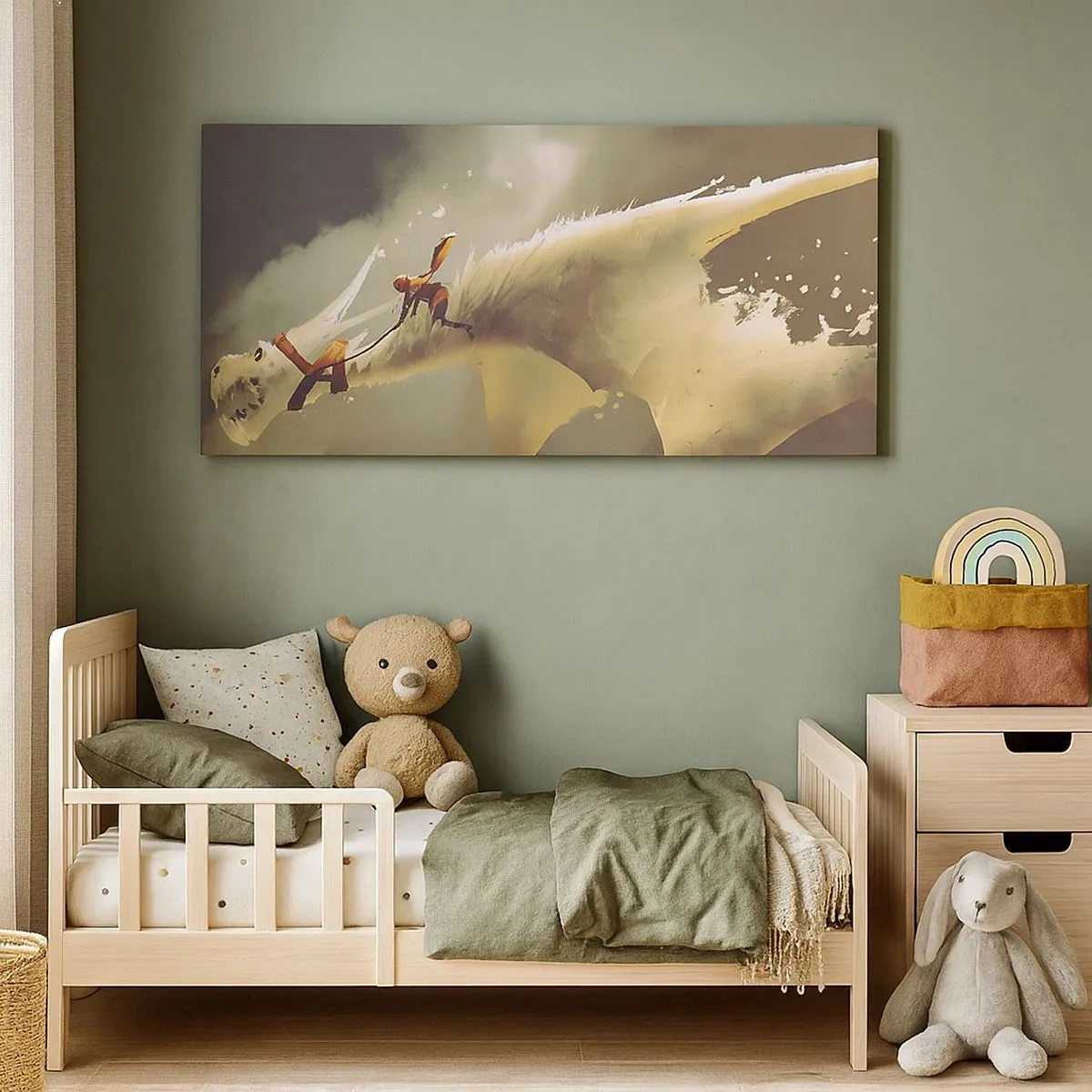 Schilderen op canvas - De wereld te hulp - 100x40 cm