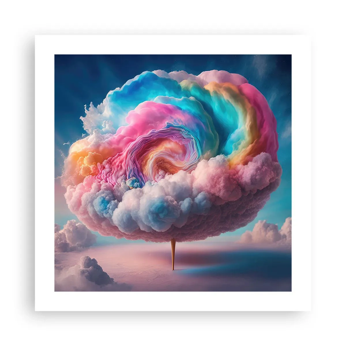 Poster - De droom van een pretpark - 50x50 cm