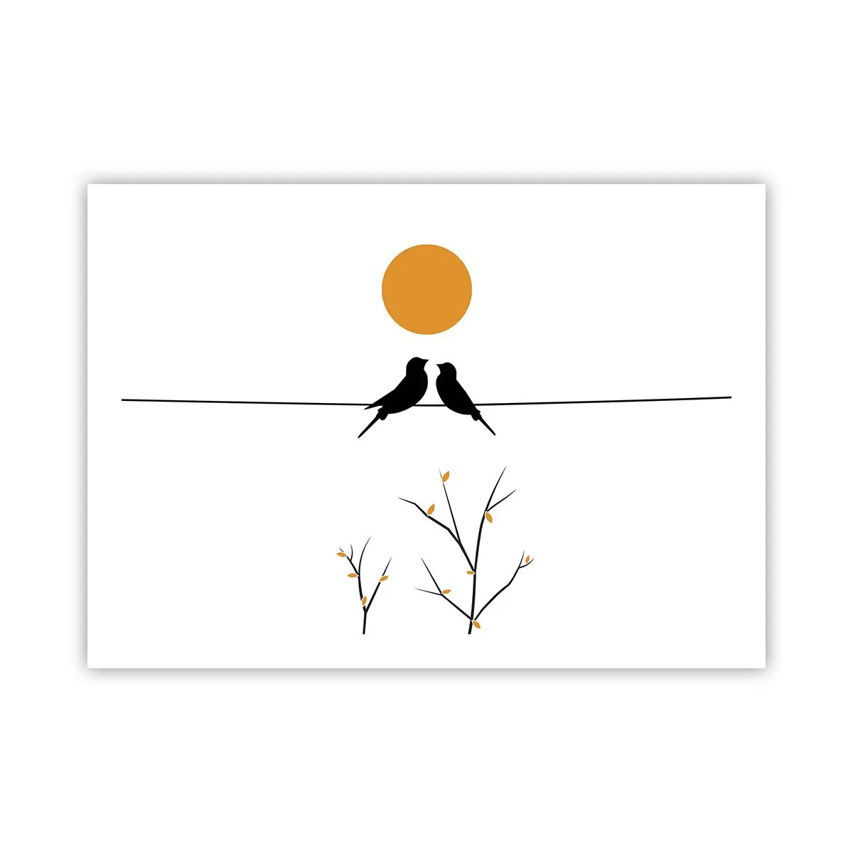 Poster - Nachtegalen avond - 70x50 cm