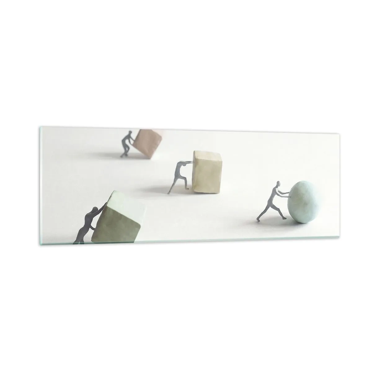 Schilderen op glas - Puur leven - 90x30 cm