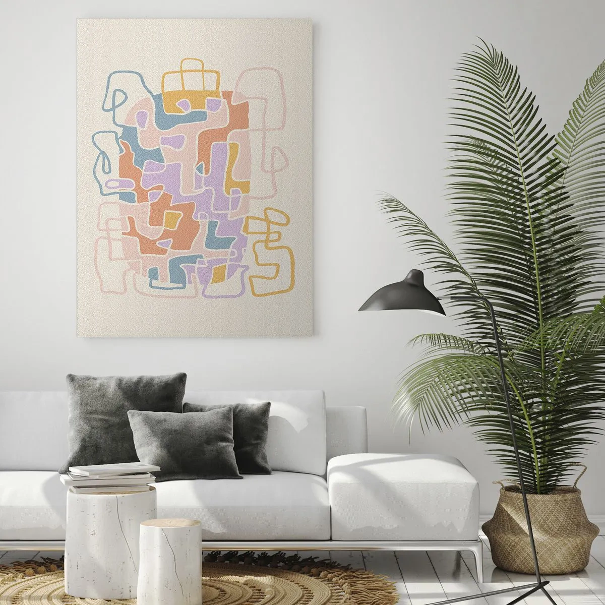 Schilderen op glas - Labyrint – een vreugdevol avontuur - 50x70 cm