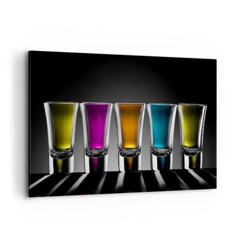 Schilderen op canvas - Kleuren van vreugde - 120x80 cm