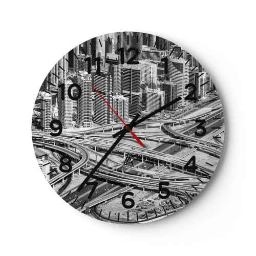 Wandklok - Klok - Dubai - de onmogelijke stad - 40x40 cm