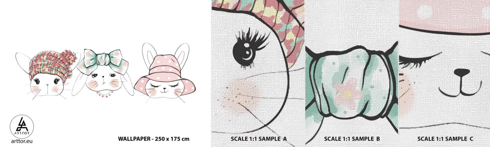 Fotobehang Monster Premium Canvas - Peinzend, verdrietig, tevreden - Voor kinderen, Grafisch, Illustratie - 100x30 cm