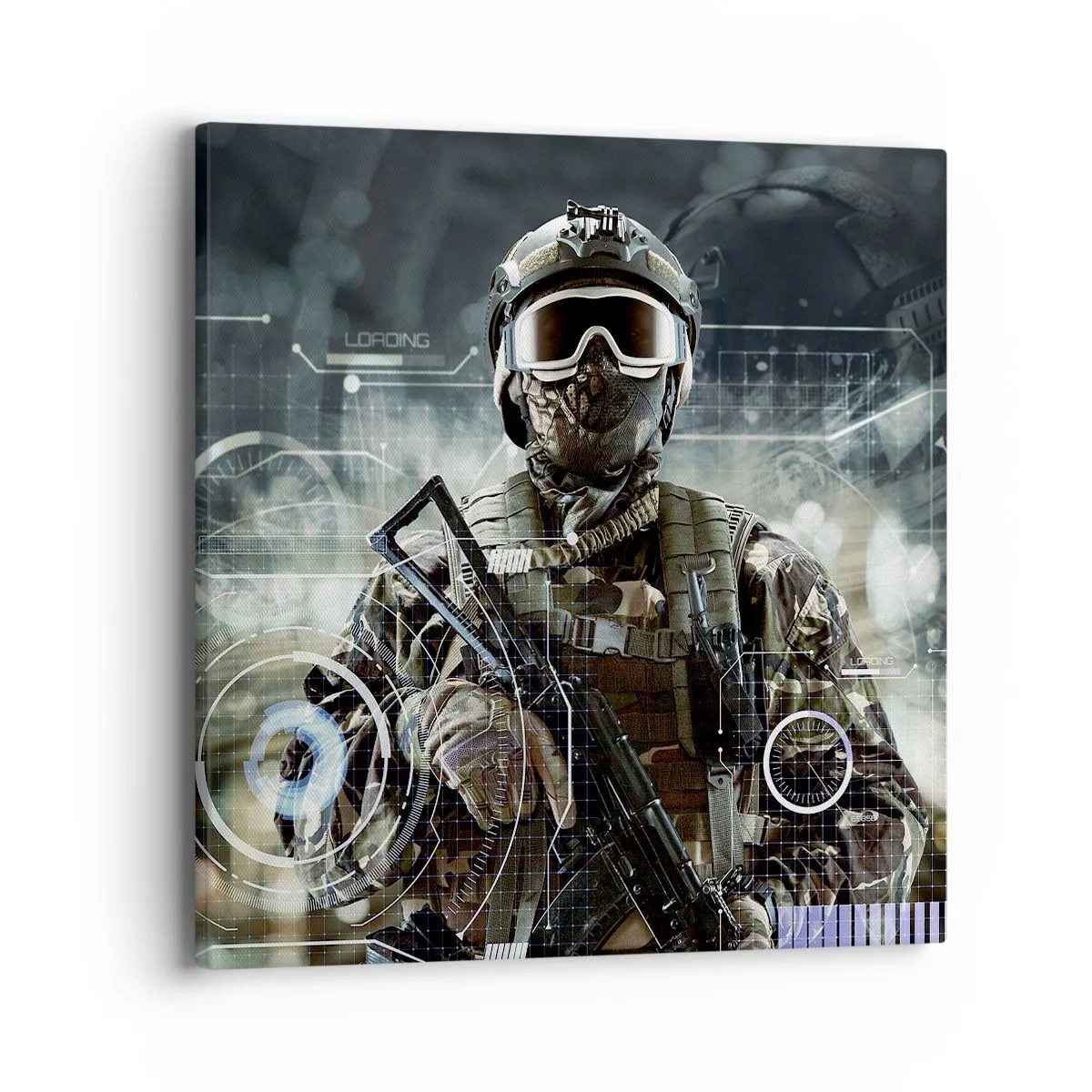 Schilderen op canvas - Macht tot een macht verheven - 40x40 cm