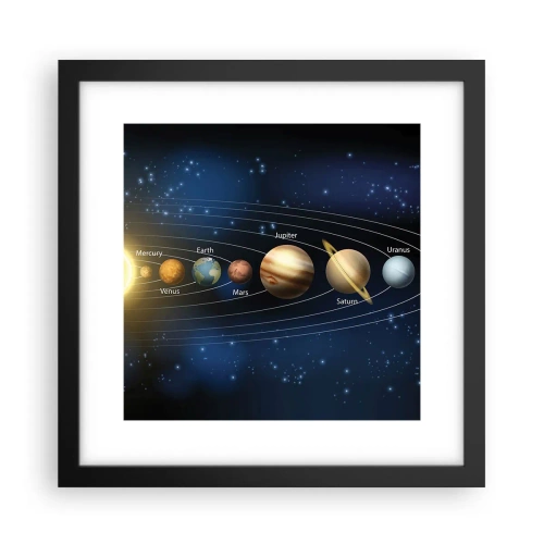 Poster in een zwarte lijst - Een van de tien - 30x30 cm