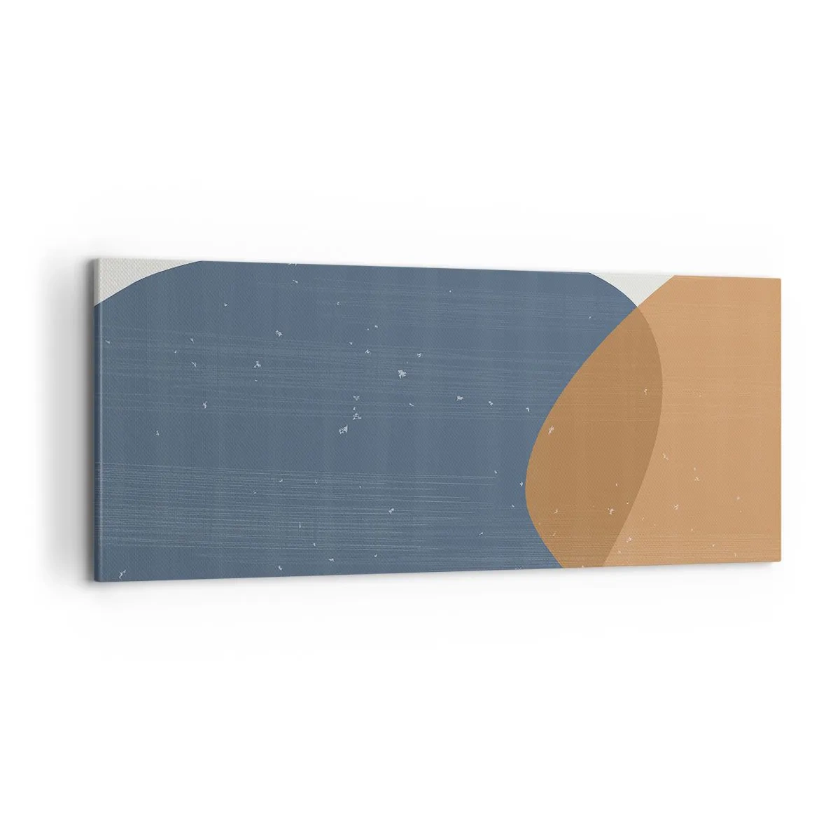Schilderen op canvas - Ovalen en invloeden - 100x40 cm