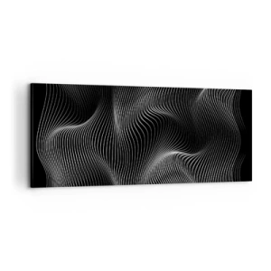 Schilderen op canvas - Dans van licht in de ruimte - 100x40 cm