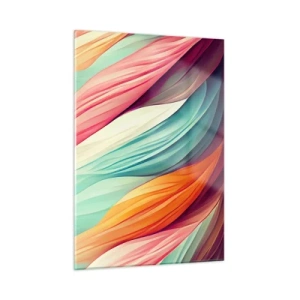 Schilderen op glas - Regenboog geweven - 50x70 cm