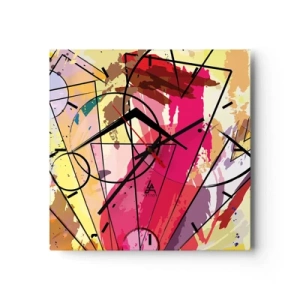 Wandklok - Klok - Explosie - 40x40 cm