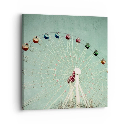 Schilderen op canvas - Wij nodigen u uit om plezier te hebben - 30x30 cm