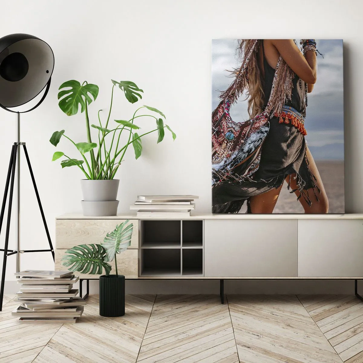 Schilderen op canvas - Het meisje van de sjamaan - 50x70 cm