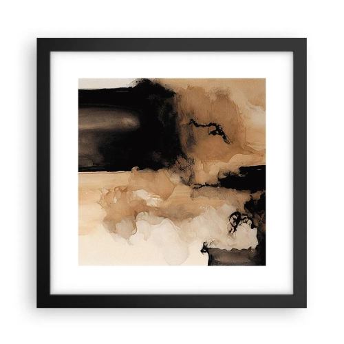 Poster in een zwarte lijst - Intrigerende abstractie - 30x30 cm