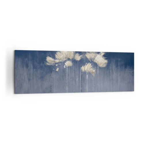 Schilderen op canvas - Als bloemblaadjes in de wind - 160x50 cm