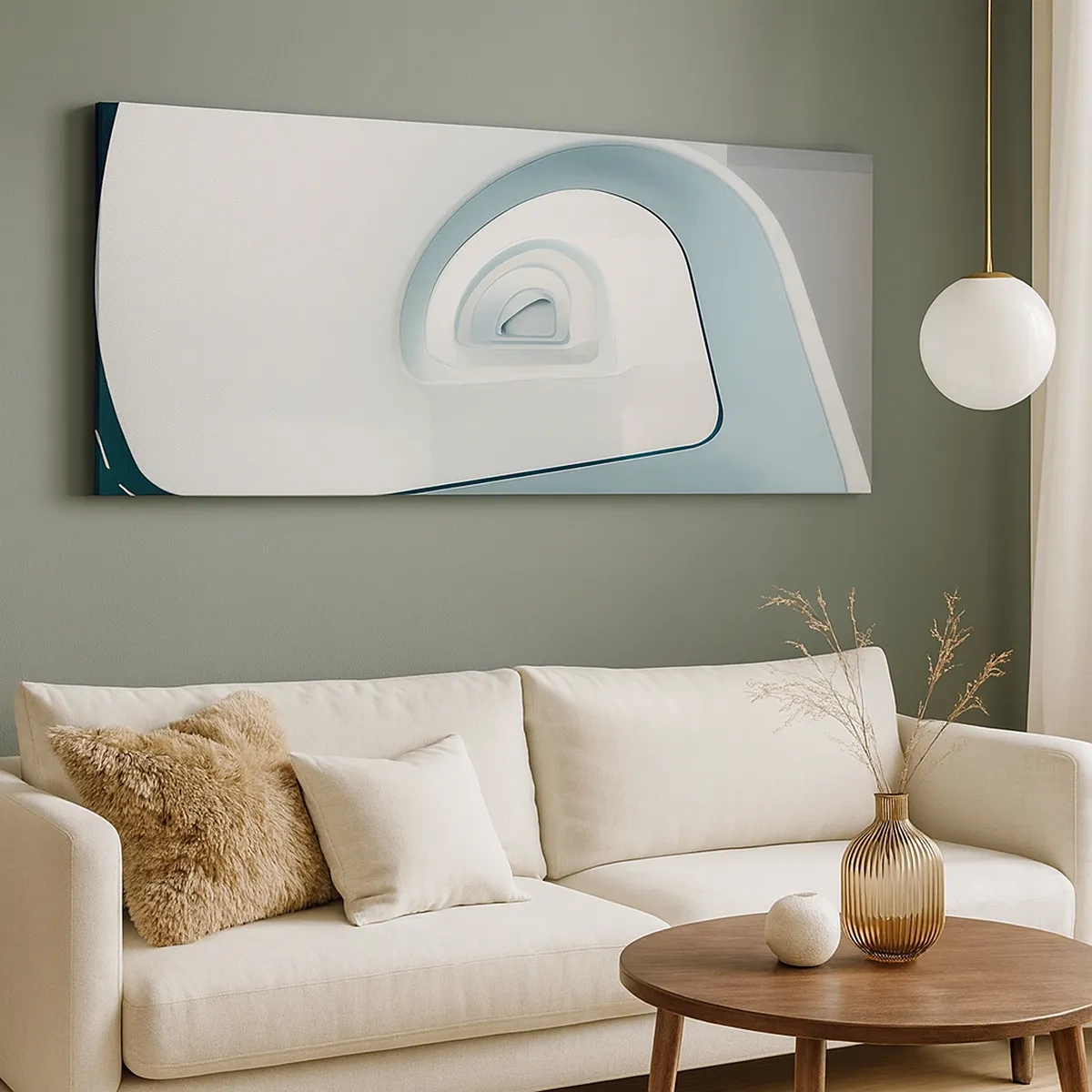 Schilderen op canvas - Naar de bodem van de blauwe - 30x30 cm