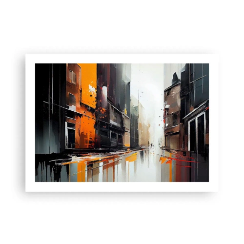Poster - Regenachtige dag - 70x50 cm