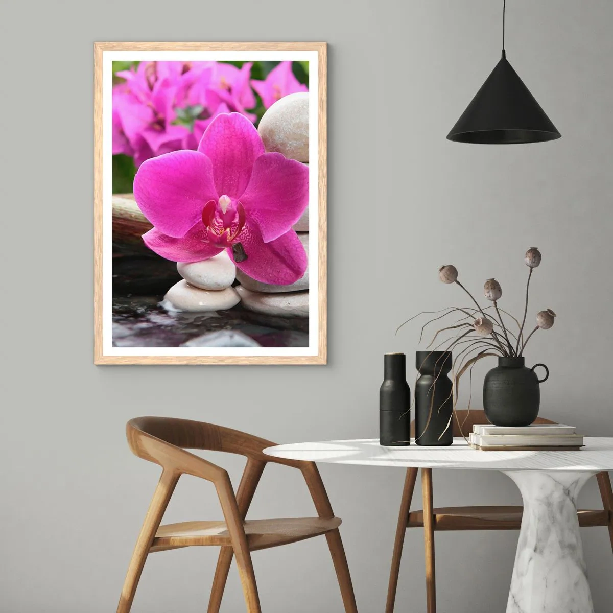 Een poster in een licht eiken lijst - Je bent al aan het rusten - 40x50 cm