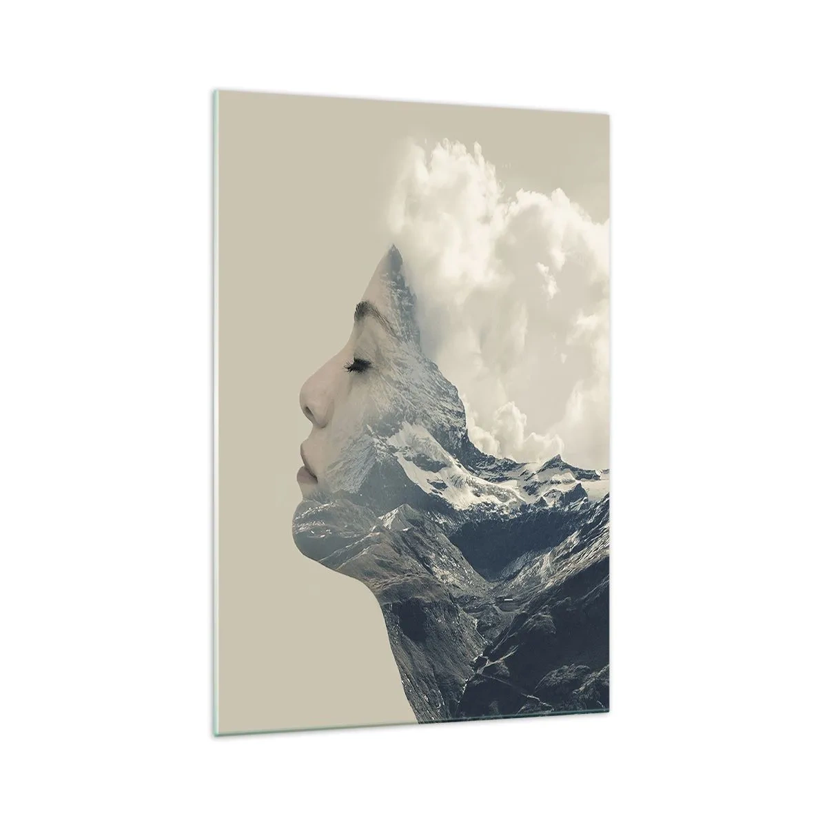 Schilderen op glas - De schoonheid van de elementen - 70x100 cm