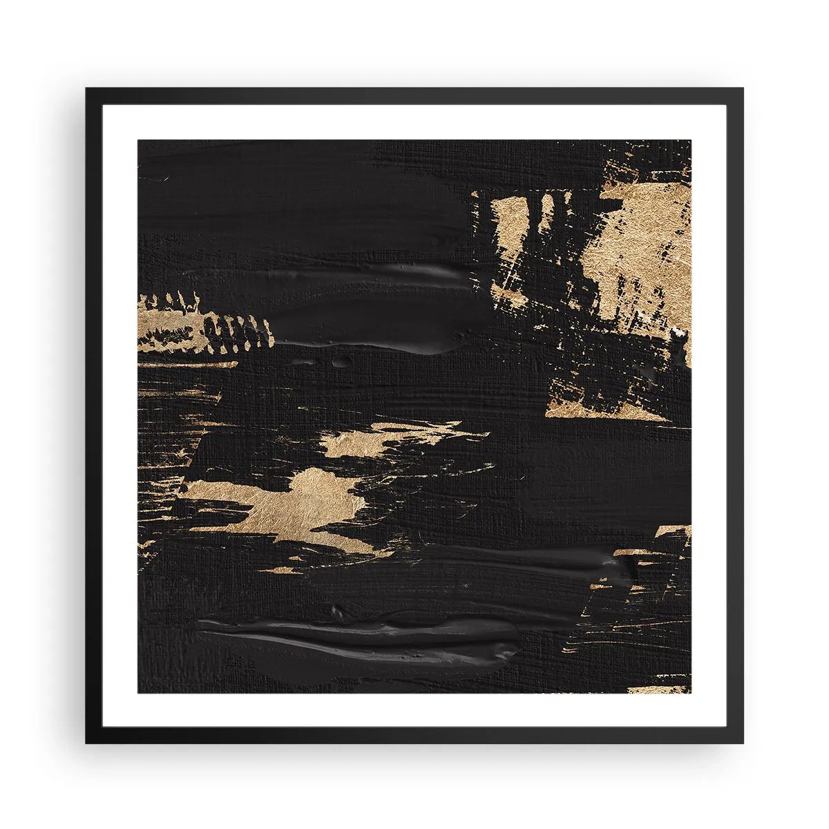 Poster in een zwarte lijst - Spoor van aanraking - 60x60 cm