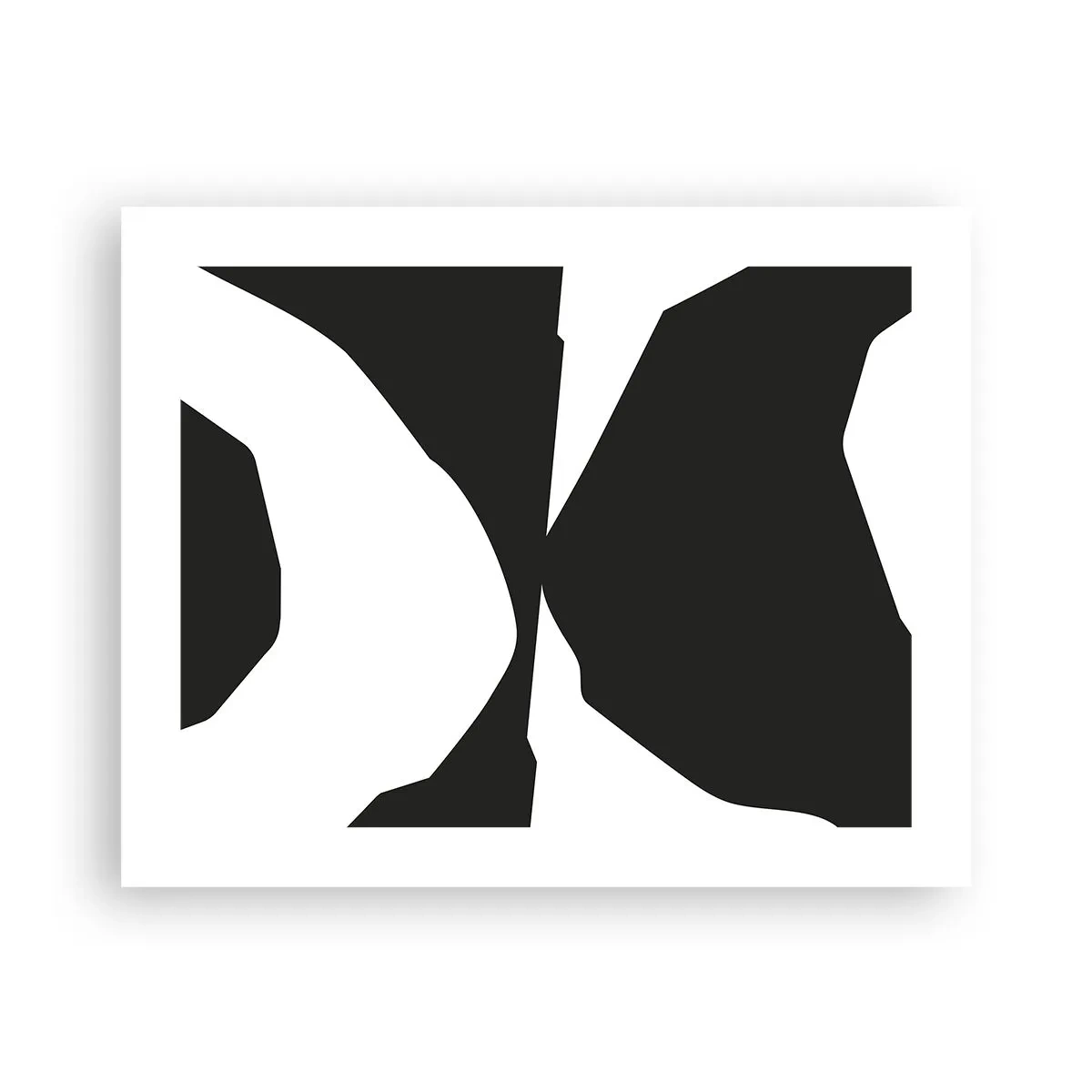 Poster - Positief – negatief - 50x40 cm