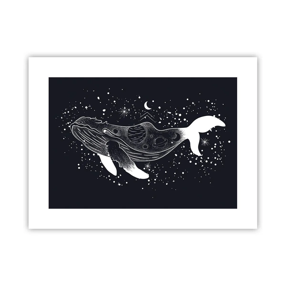 Poster - In de oceaan van het universum - 40x30 cm