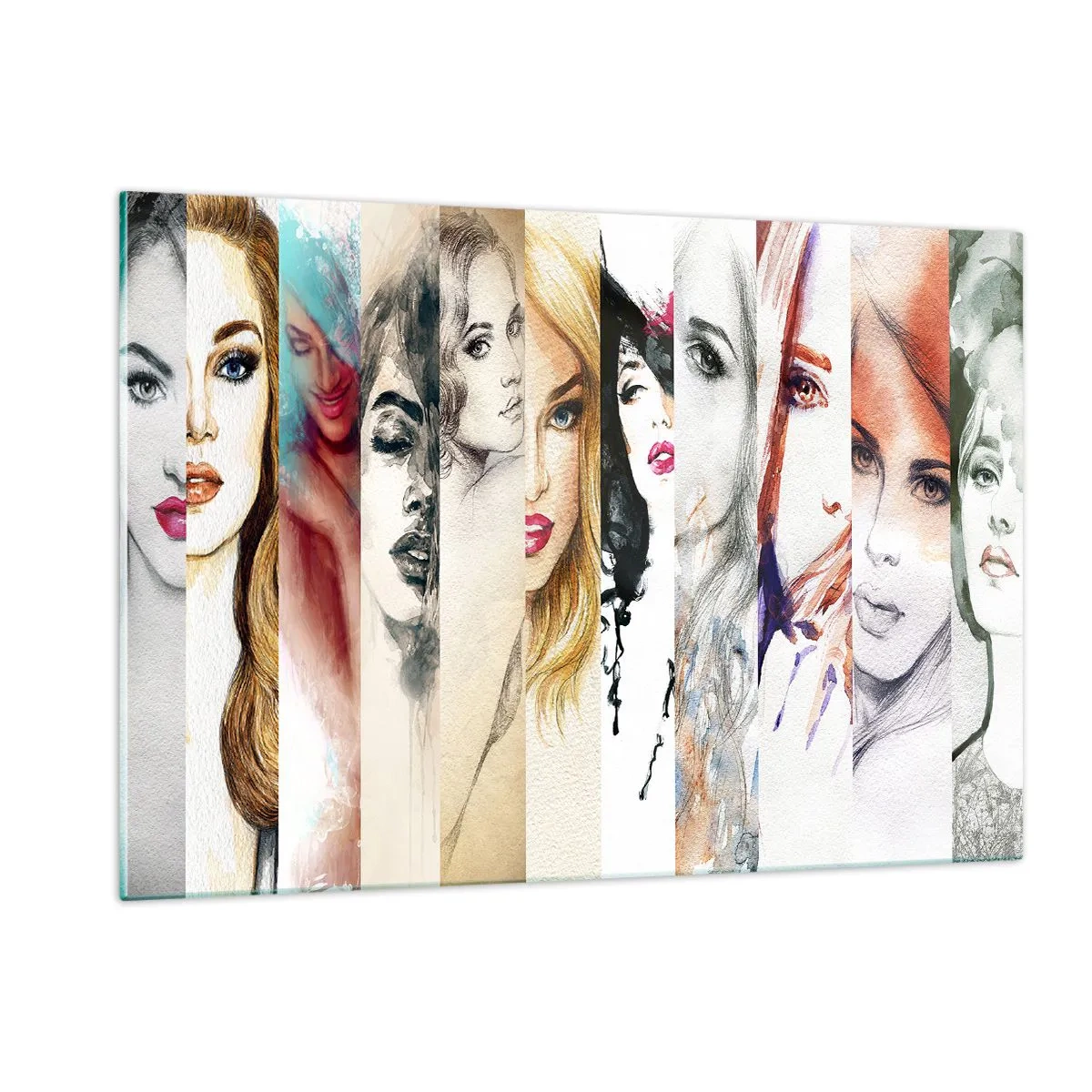 Schilderen op glas - En jij bent het altijd - 120x80 cm