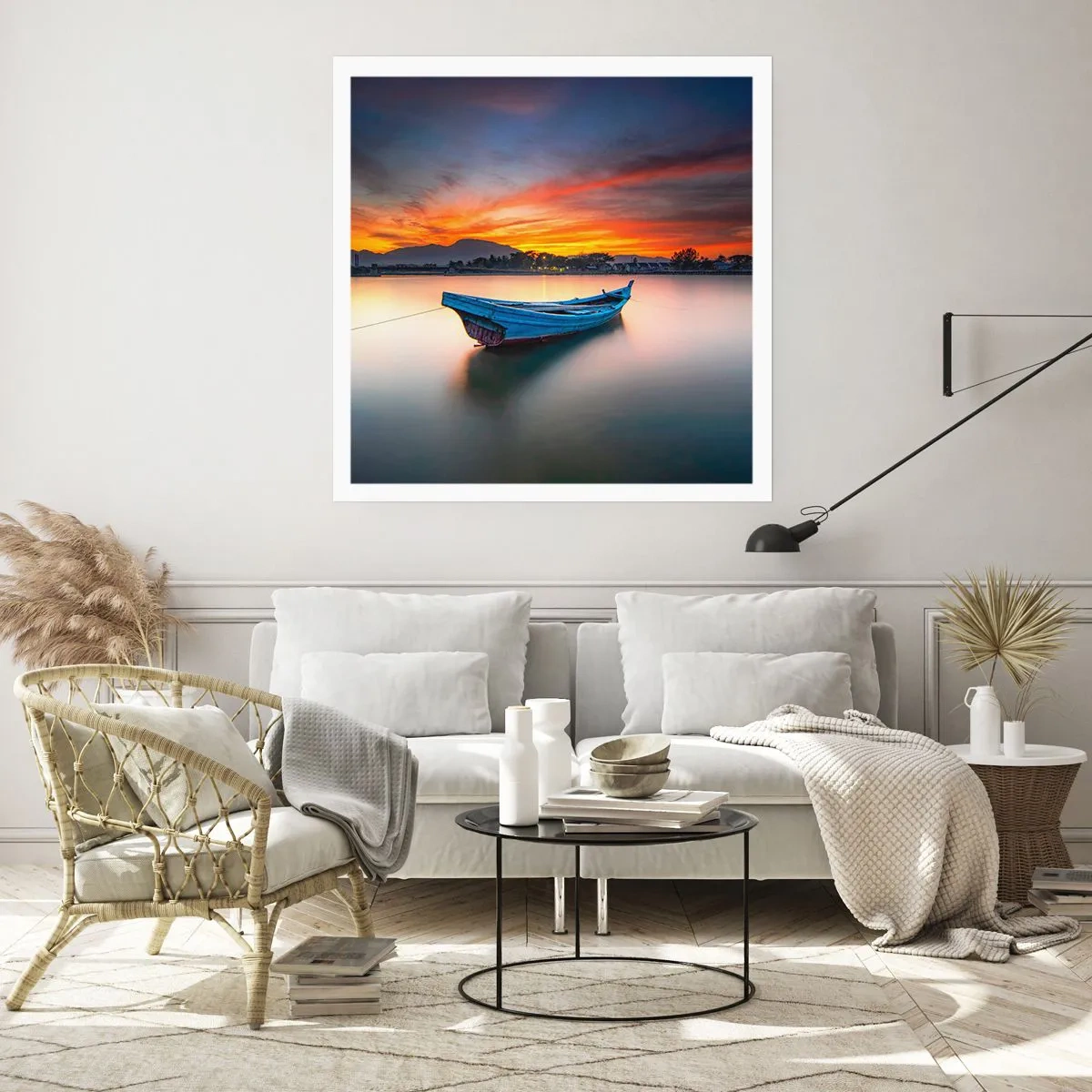 Poster - Een goede nacht komt eraan - 40x40 cm