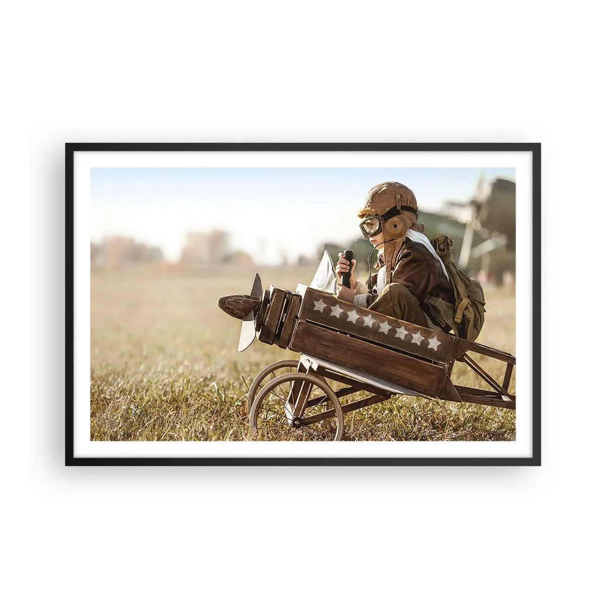 Poster in een zwarte lijst - Begin naar een droom - 91x61 cm