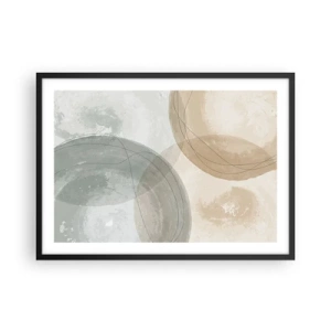 Poster in een zwarte lijst - Indringende werelden - 70x50 cm